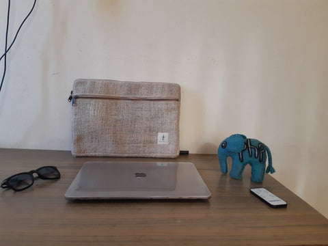 Hemp Laptop Sleeve Cover for 15 inch laptop